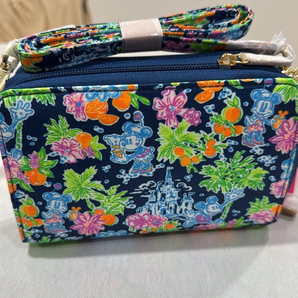 NWT Disney Parks x Lilly Pulitzer Crossbody Bag Purse Blue Mickey - Picture 3 of 9
